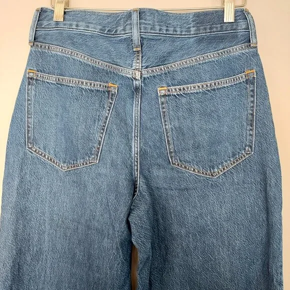 Abercrombie & Fitch The Wide Leg High Rise Jeans Size 29/8 Short NWOT - Picture 4 of 13